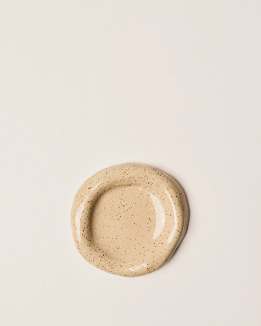 Blanc à pois brun